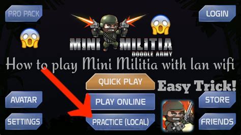 How To Play Mini Militia With Lan WiFi Without Internet Play Mini