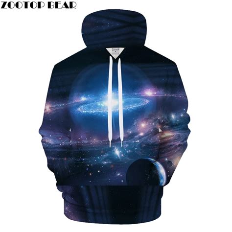 Beautiful Galaxy Space Hoodies Men Fall Autumn 3d Prints Hoody Sweatshirts Mens Clothing 2018