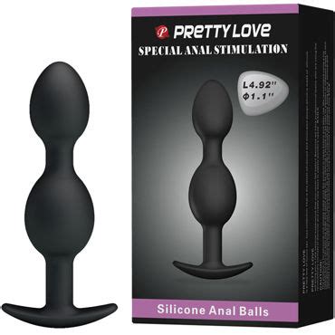 Baile Pretty Love Silicone Anal Balls черные Точка Любви