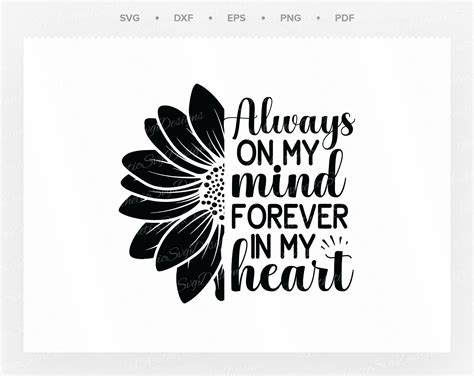 Forever Svg Always On My Mind Forever In My Heart Svg Etsy