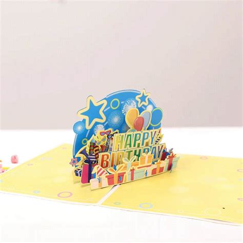 Happy Birthday Blowable Music And Light Pop Up Card China Happy