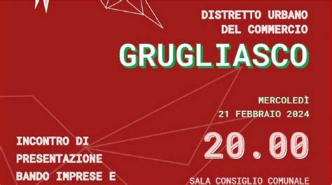 Distretto Urbano Del Commercio Comune Di Grugliasco