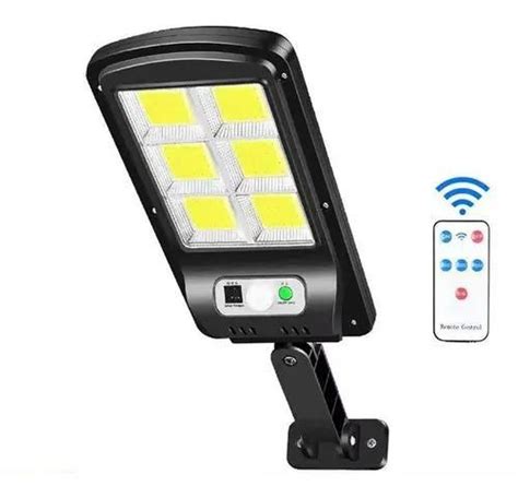 Mini Lumin Ria Led Solar Poste Rua Parede Sensor Cob Cont