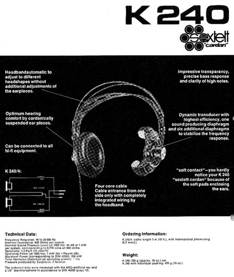 Two Vintage Akg Headphones K240 Sextett And K340 Electrostatic Dynamic