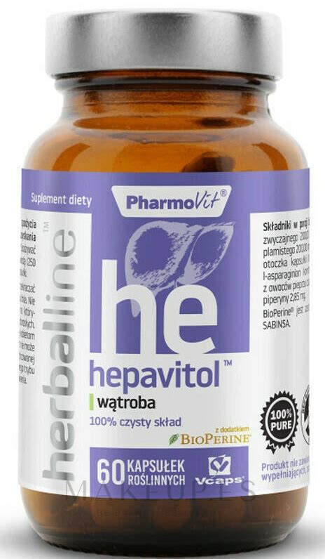 Pharmovit Herballine Hepavitol Complemento Alimenticio Para Buen