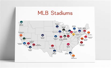 Printable Map Of Mlb Stadiums - Printable Maps