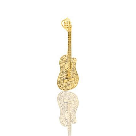 Pendentif Guitare En Or Carats Bijouterie Salam