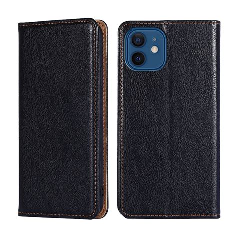 Slimline PU Leather Black Flip Phone Case – The Nomore