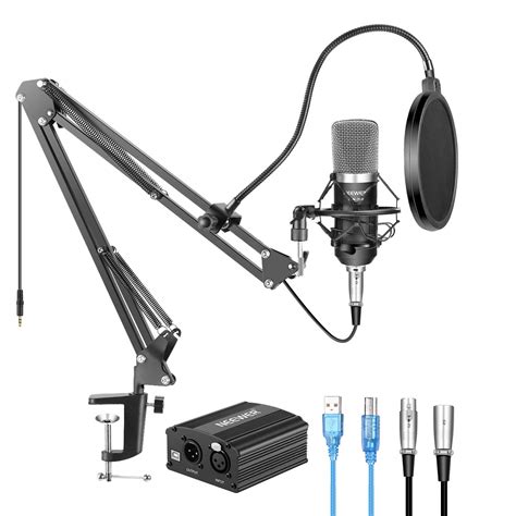 Buy Neewer Nw Condenser Microphone Kit With Usb V Phantom Power