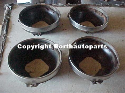 1969 Cadillac Head Light Rings Housings BorthAutoParts