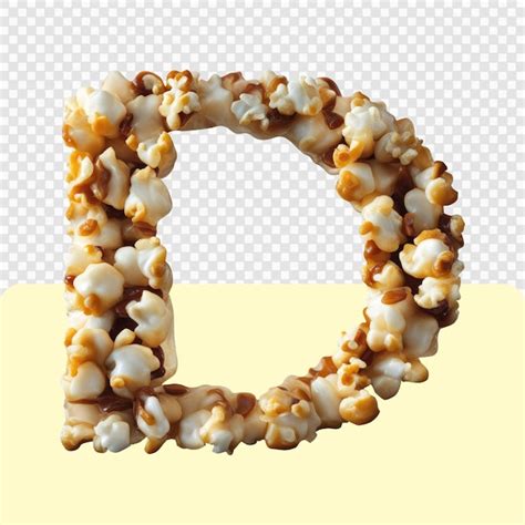 Premium Psd 3d Popcorn Letter Set