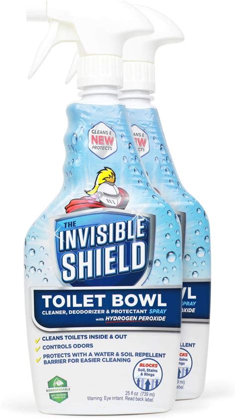 Invisible Shield Toilet Bowl Spray Cleaner With Hydrogen Peroxide 25 Fl Oz For