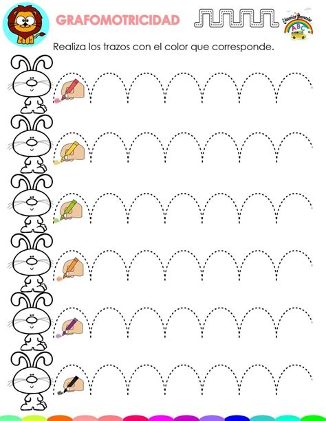 Fichas De Motricidad Y Preescritura Para Preescolar Artofit