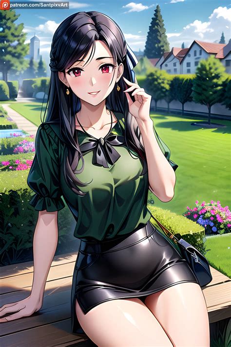 Saegusa Mayumi Date in Garden by Santpixv on DeviantArt