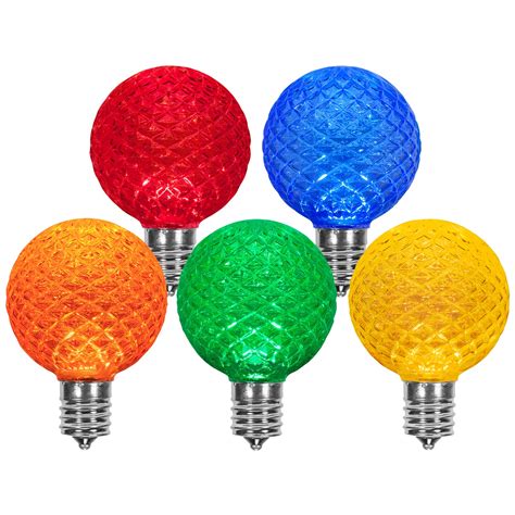 G Multicolor Opticore Led Globe Light Bulbs E Base