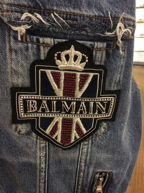 Black Golden And Brown Bullion Wire And Yarn Balmain Jeans Handmade