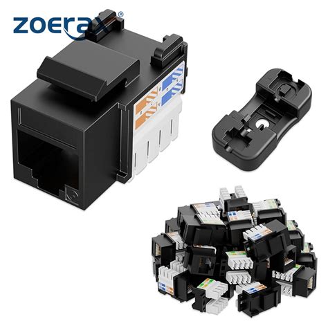 ZoeRax Cat6 Keystone Jack RJ45 Keystone Jack And Keystone Punch Down