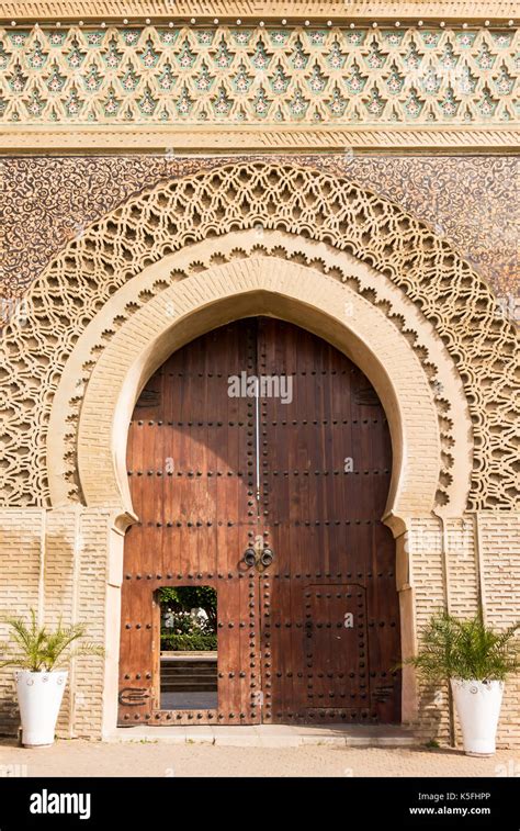 Entrance Gate To The Old Medina In Meknes Morocco Africa Stock Photo