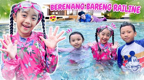 Samantha Dan Railene Berenang Di Kolam Renang Bareng Putri Duyung