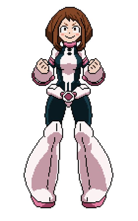 Ochako Uraraka Pixel Art My Hero Academia Amino Images And Photos Finder