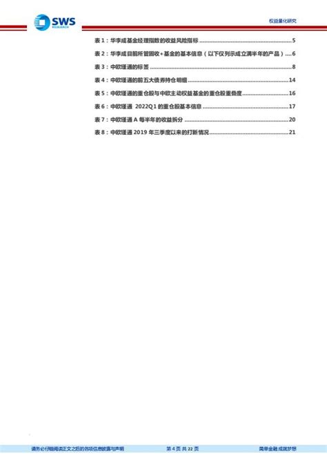 【76608】基金经理研究系列报告之二十四：中欧基金华李成，在绝对收益理念中兼顾赔率思维20220426申万宏源22页