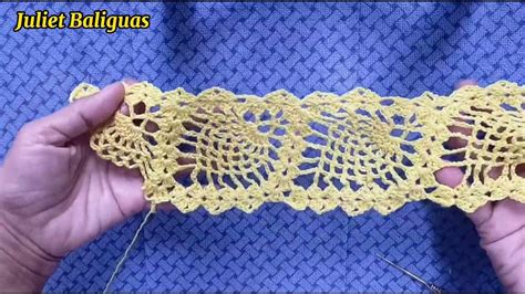 Crochet Border Lace Pattern Tutorial Youtube