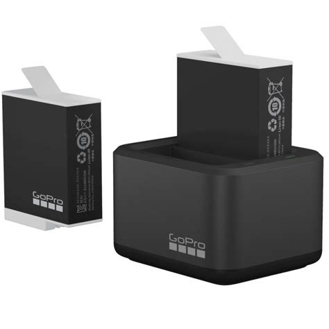 Gopro Dual Battery Charger With Two Enduro Batteries For Hero Hero