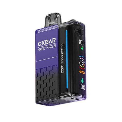 Vaper Descartável Oxbar Magic Maze 2 Peach Blue Razz 30000 Puffs no