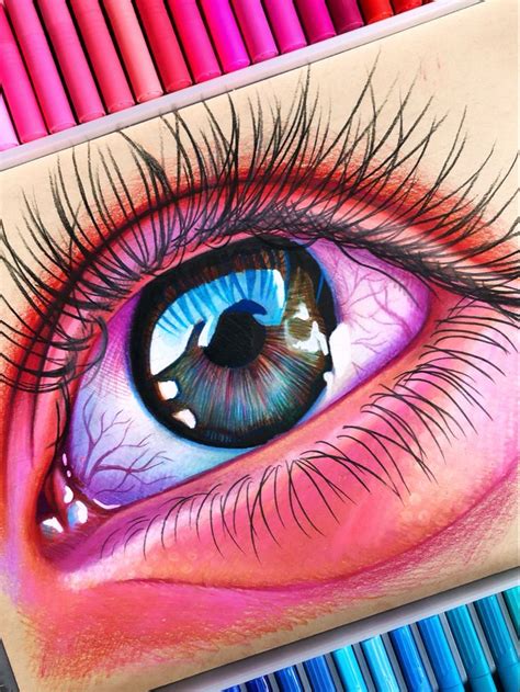 glossy eye drawing | Abstract pencil drawings, Prismacolor art ...