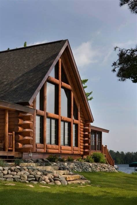 Nice Big Open Front Windows Log Cabin Ideas Pinterest