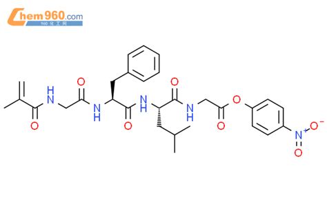 100424 71 3n 2 甲基 1 氧代 2 丙烯基甘氨酰基 L 苯基丙氨酰基 L 亮氨酰 甘氨酸 4 硝基苯酯化学式、结构式、分子