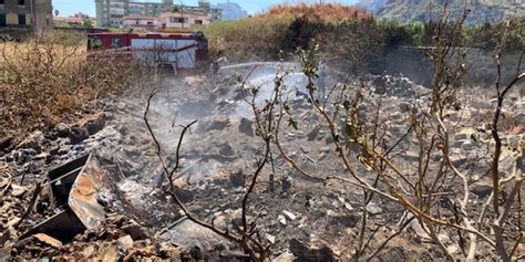 Palermo Due Incendi Dolosi In Poche Ore A Brancaccio Nell Area Da