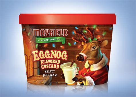 Mayfield Eggnog Flavored Custard Ice Cream Mayfield Dairy