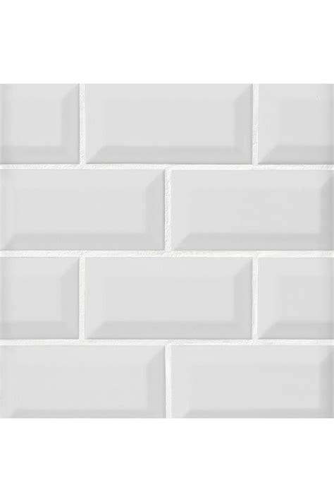 Imperial Bianco Bevel Matte Ceramic Subway Wall Tile 3 X 6 In Beveled Subway Tile White