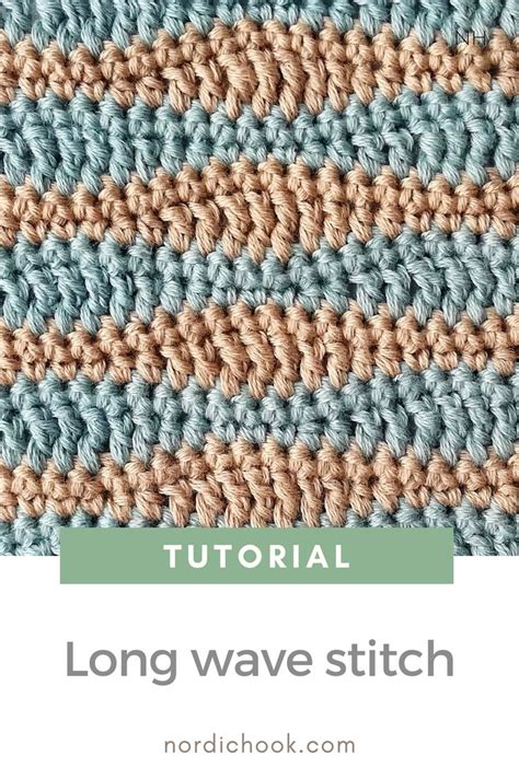 Crochet Tutorial How To Make The Long Wave Stitch Crochet Wave