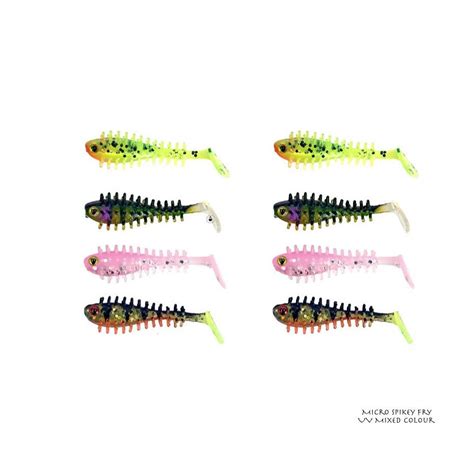 Leurre Souple Fox Rage Micro Spikey Fry Uv Cm Mixed Colour Leurre De