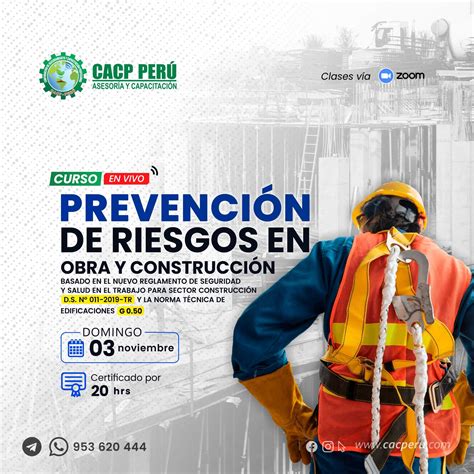 Cacp Perú Curso Prevención De Riesgos En Obra Y Construcción Basado