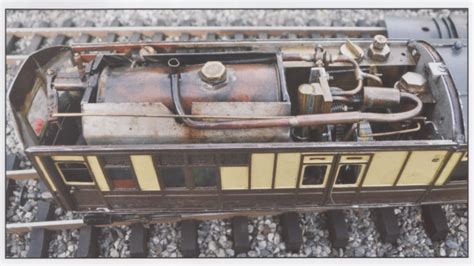 132 Scale Live Steam Model Rail Motor Horizontal Boiler Old Steam