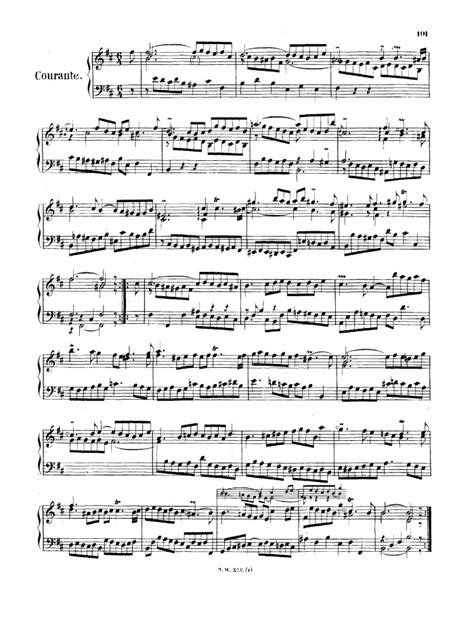 BWV 814 French Suite No 3 Free Sheet Music By Bach Pianoshelf