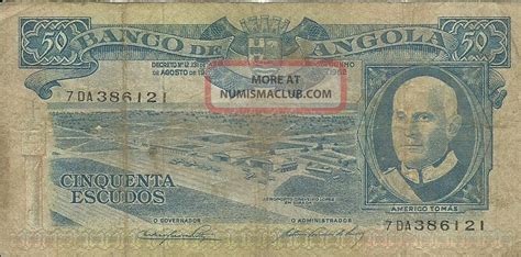 Angola 50 Escudos Km 93 1962 AmÉrico TomÁs 7da386121 Circulated