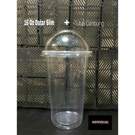 Jual Gelas Plastic Cup Pp Oz Datar Slim Gram Gelas Cup Plastik