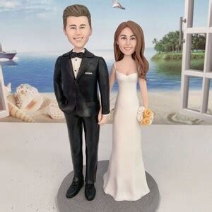 Custom Cake Topper Figure Wedding, Personalized Wedding Cake Topper ...