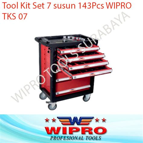 Jual Tool Kit Set 7 Susun 143 PCS WIPRO Tool Cabinet TKS 07 TKS07