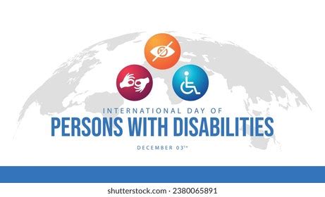 International Day Persons Disabilities Celebrated Every Stock Vector ...