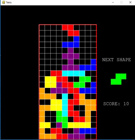 Github Aditi 1400 Tetris Classical Tetris Game Using Pygame Module In Python