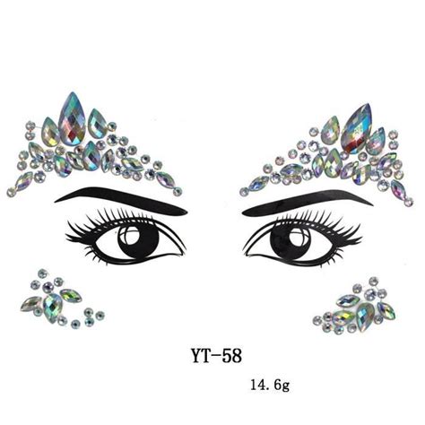 Palette De Maquillage Tatouage Temporaire Paillettes Pour Le Visage