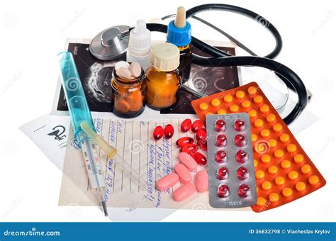 Still Life Of Medical Items Used By Doctors To Treat Royalty Free Stock ...