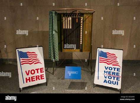 Old Voting Machines Smithsonian Institute Stock Photo Alamy