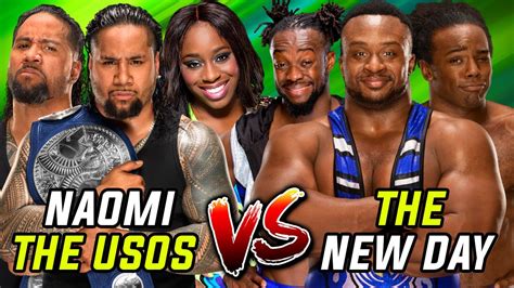 The Usos And Naomi Vs The New Day Wwe 2k17 Pc Mods Intergender Match