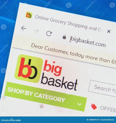 Bigbasket Web Site Selective Focus Editorial Stock Image Image